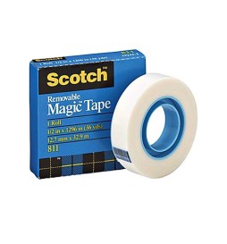 NASTRO ADESIVO mm19X33m MAGIC 811   RIPOSIZIONABILE 3M