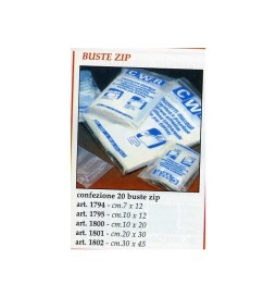 BUSTE 10X12 C/ZIP PZ.20