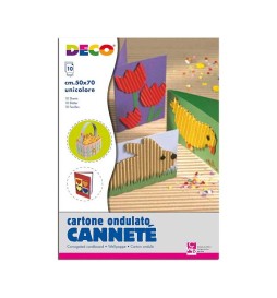 CARTONCINO ONDULATO 50X70 10FF CANNETE' CWR