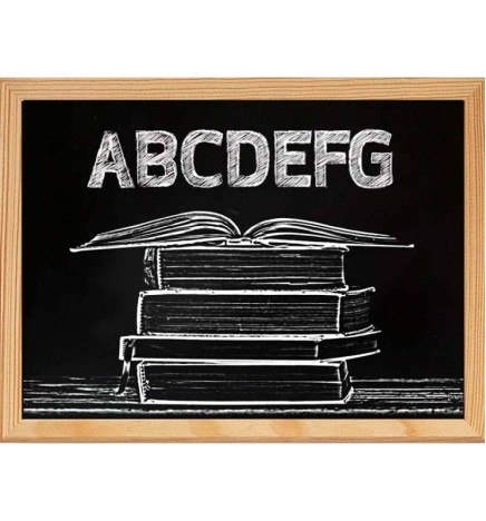 LAVAGNA NERA 30X40 CORNICE NATURALE