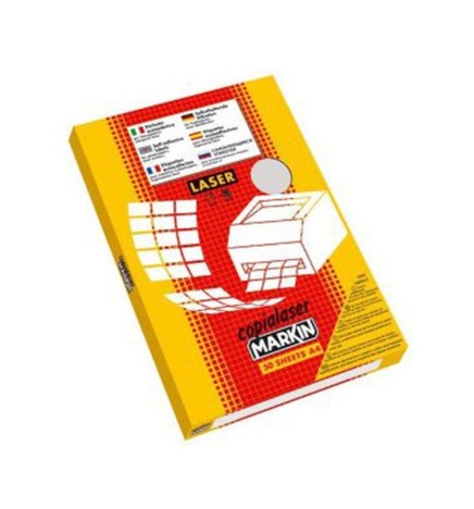 ETICHETTE ADESIVE A4 TRASPARENTE LUCIDO LASER 50pz