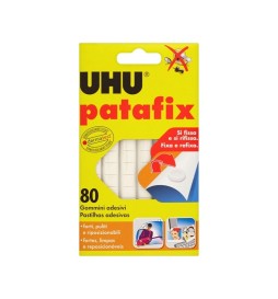 GOMMINI ADESIVI PATAFIX 80pz SONIC BIANCO UHU