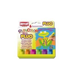 PLAYCOLOR ONE FLUO DA 6 ASS.       TEMPERA SOLIDA