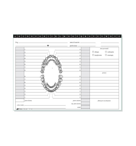 SCHEDA 24X17 DENTISTI ORIZZ P.100