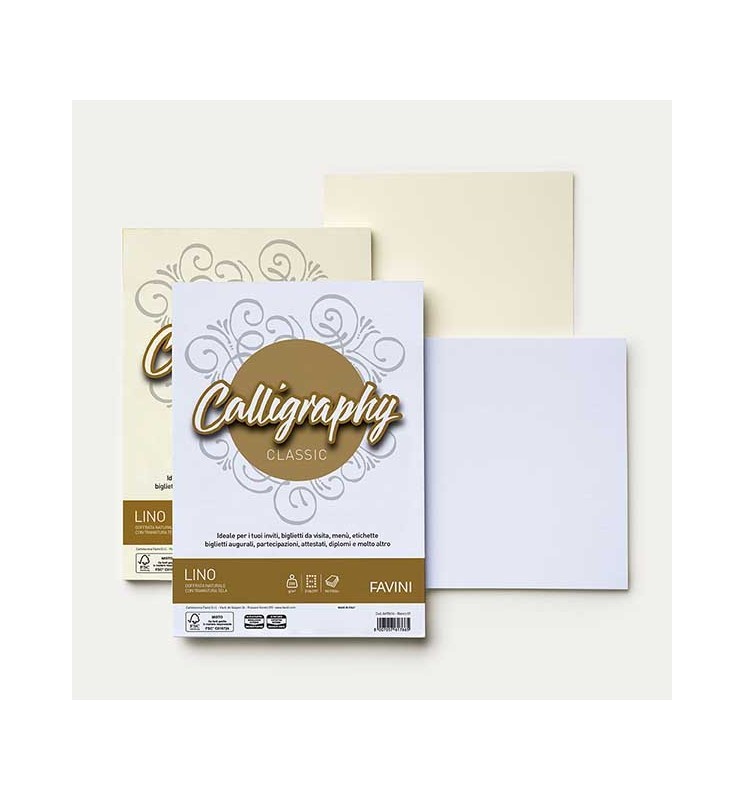 CARTA LINO A4 120G 50F MONOCOLORE  PER STAMPANTE INK-JET FAVINI