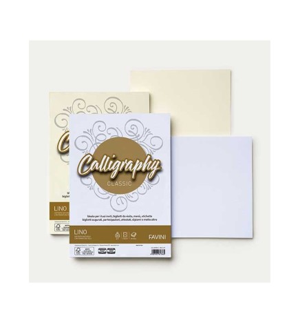 CARTA LINO A4 120G 50F MONOCOLORE  PER STAMPANTE INK-JET FAVINI