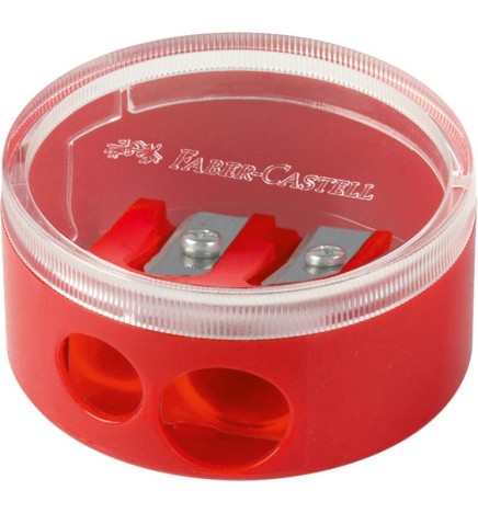 TEMPERINO CON CONTENITORE TWIN 2F FABER-CASTELL