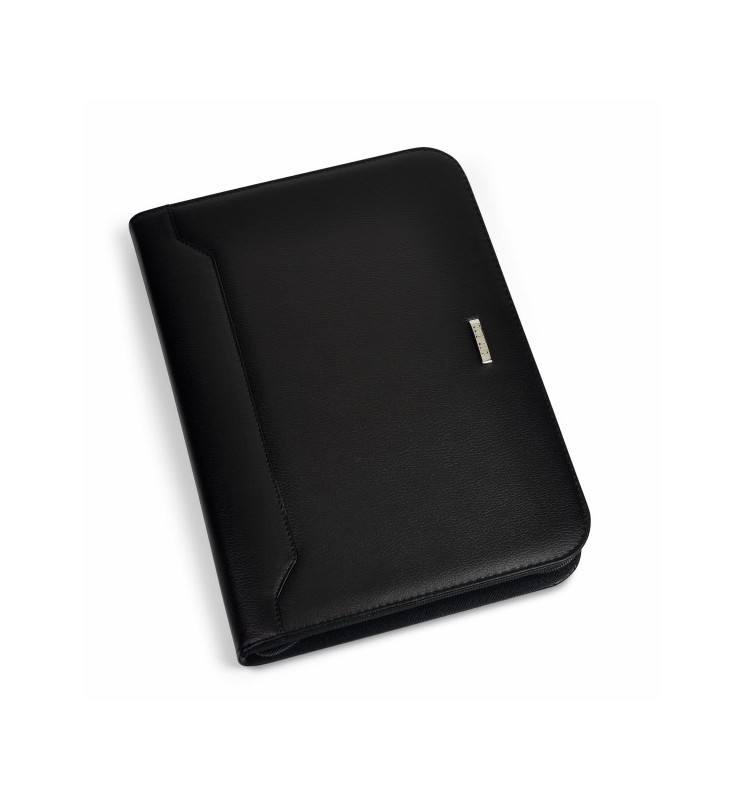 Portablocco in similpelle stampata monocolore, chiusura con