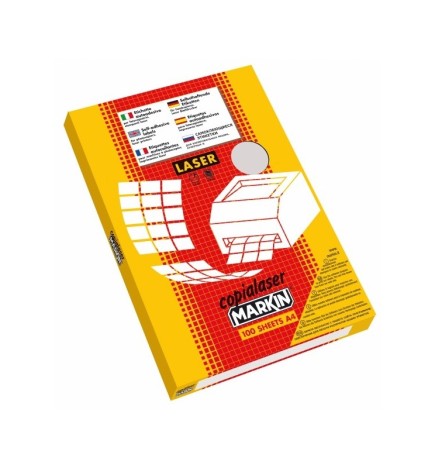 ETICHETTE ADESIVE A4 BIANCO OPACO  PPL LASER 50pz