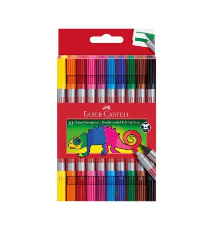 Pennarelli doppia punta da 10 Faber