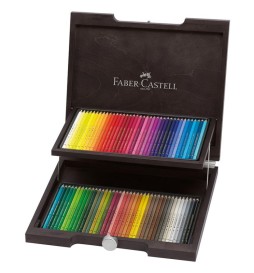 Valigetta legno 72 Polychromos     color wengè