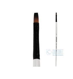 Pennello n.6 Piatto Corto manico lungo sintetico GRADUATE