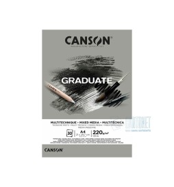 BLOCCO GRADUATE GRIGIO A4 220g 30f  CANSON
