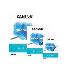 BLOCCO ACQUERELLO A4 250g 20f      GRADUATE CANSON