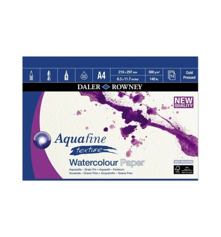BLOCCO AQUAFINE A4 300g 12f DALER