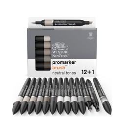 PROMARKER BRUSH GREYS 12pz+1 WINSOR E NEWTON