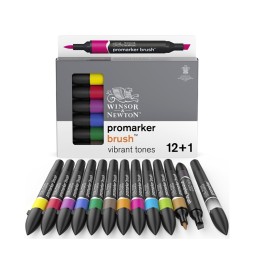 PROMARKER BRUSH VIBRANT 12pz+1 WINSOR E NEWTON