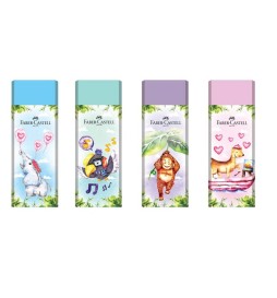 GOMMA HAPPY JUNGLE COLORATA PASTEL FABER-CASTELL