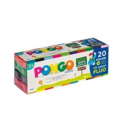 Pongo by Giotto confezione 1kg 20 colori 18+2 fluo