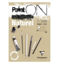 BLOCCO PAINT ON NATURAL A3 30F 250g