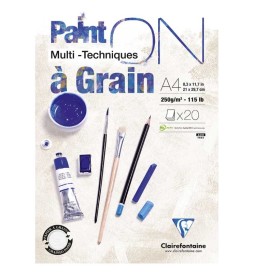 BLOCCO PAINT ON A GRAIN A4 20f 250g RUVIDO