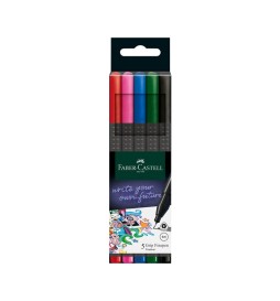 PENNA GRIP FINEPEN 0,4 5 COLORI BASIC FABER-CASTELL