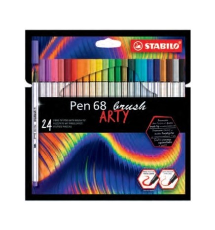 Pen 68 brush ARTY Line ast. 24 pz