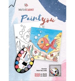 CORNICE PAINT YOU LITTLE 30X30 C/ACQUARELLI