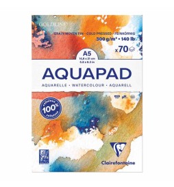 BLOCCO AQUAPAD A5 300g 70f BIANCO   grana medio-fine