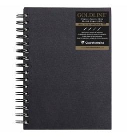 Sketchbook spir. GOLDLINE A5 64F 140g avorio verticale