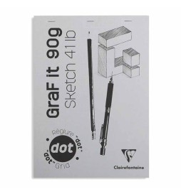 BLOCCO COLLATO GRAF IT A4 DOT 80F  90G PUNTINATO
