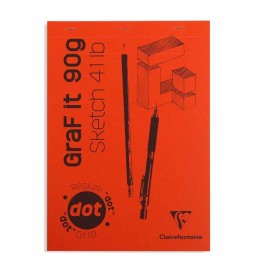 BLOCCO COLLATO GRAF IT A4 DOT 80F  90G PUNTINATO