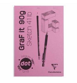 BLOCCO COLLATO GRAF IT A4 DOT 80F  90G PUNTINATO