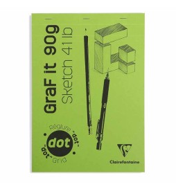 BLOCCO COLLATO GRAF IT A4 DOT 80F  90G PUNTINATO