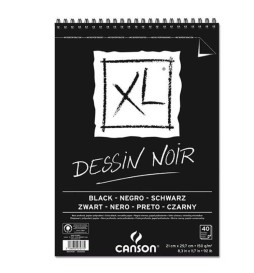 BLOCCO XL BLACK SPIR A4 150g 40f   CANSON