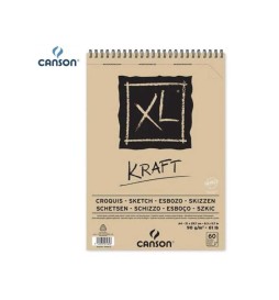 BLOCCO XL KRAFT SPIR A4 90g 60f    CANSON
