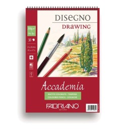 BLOCCO ACCADEMIA SPIRALATO A4 200g 30f