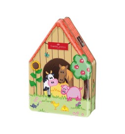 Pennarelli Connector 18pz Fattoria scatola in metallo Faber-Castell