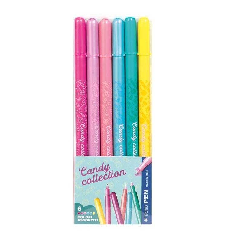 Tratto PEN Candy Collection in blister da 6pz