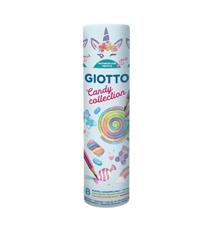 Pastelli Candy 18pz Acquarel Giotto Tubo