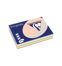 CARTONCINO COLORATO A4 TENUE 160g  250ff ASSORTITI TROPHEE