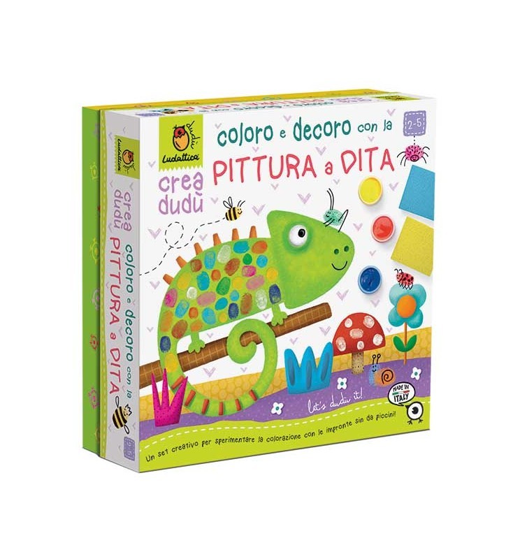 CREA DUDU COLORO E DECORO CON LA   PITTURA A DITA