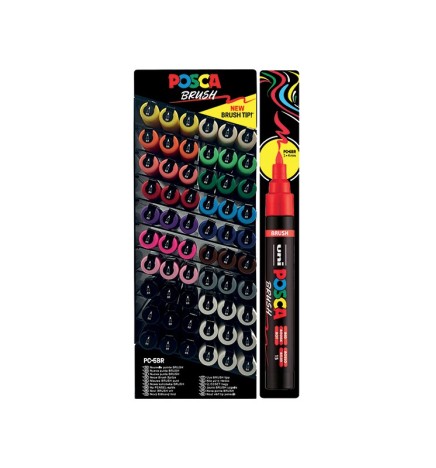 MARKER UNIPOSCA BRUSH 60pz IN EXPO