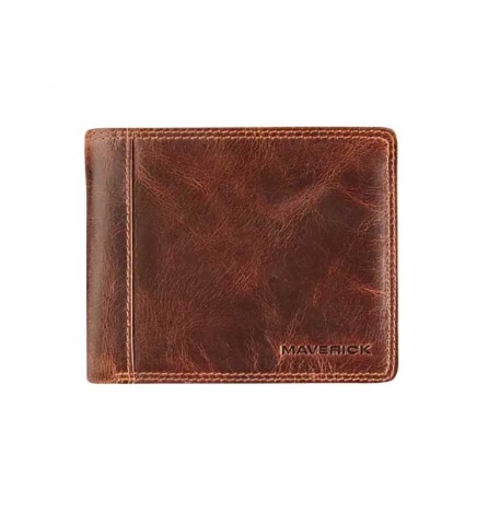 Portafoglio in pelle RFID con tasca per documenti e extra ca