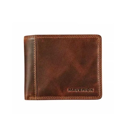 Portafoglio in pelle compatto RFID per carte extra