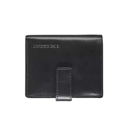 Proteggicarte in pelle compatto RIFD ALL BLACK