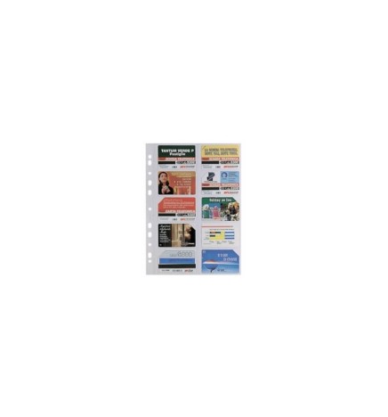 BUSTE FORATE PORTACARDS A4 PZ.10   10 POSTI