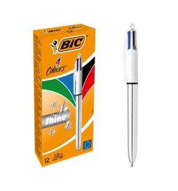 PENNA 4 COLORI SHINE SILVER BIC