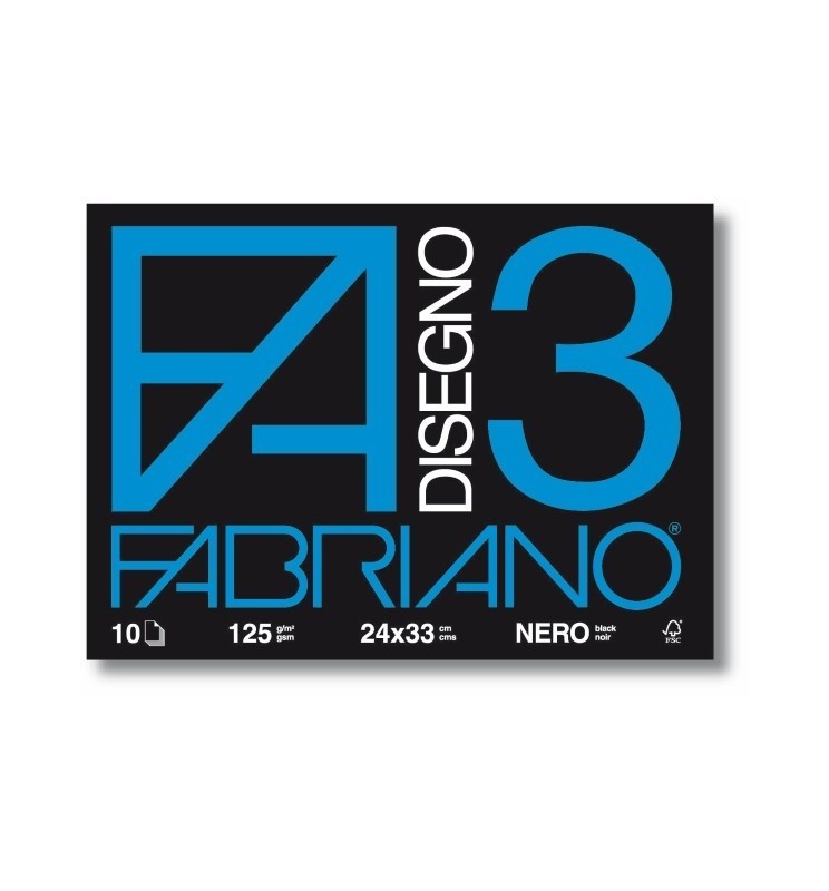 ALBUM NERO 24X33 F3  FABRIANO