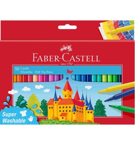 Pennarelli superlavabili 50pz Faber-Castell
